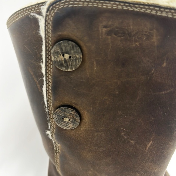 Teva Tonalea Suede Leather Boots Fur Lined Zippers Size 6/6.5 - Picture 6 of 8